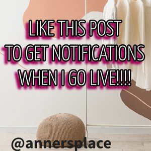 LIKE THIS POST TO GET NOTIFIED WHEN I GO LIVE!!!!!